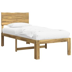 vidaXL Ł&oacute;żko pojedyncze z zagł&oacute;wkiem ROSTOCK Biały 90 x 190 cm