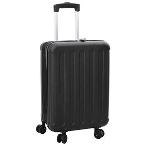 vidaXL Walizka Z blokadą Czarny 43 x 27 x 66 cm Plastik ABS