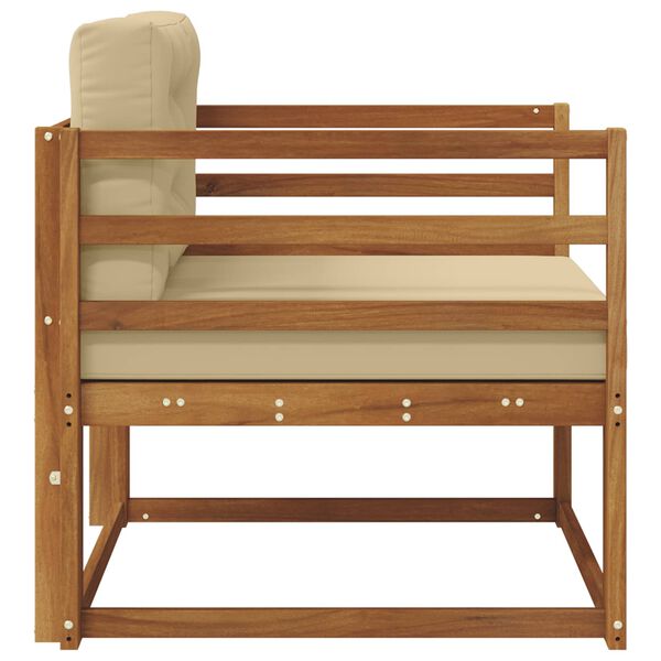 vidaXL Środkowa sofa ogrodowa Lite Drewno Akacji Naturalny