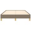 vidaXL Rama ł&oacute;żka bez materaca, taupe, 120x190 cm, tkanina