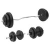 vidaXL Sztanga i hantle z obciążnikami, 60 kg