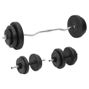 vidaXL Sztanga i hantle z obciążnikami, 60 kg