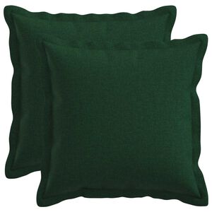 vidaXL Poszewka na poduszkę 2 pcs HOUTEN Ciemnozielony 35 x 35 cm
