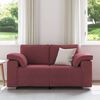 vidaXL Sofa Czerwone wino 160 x 77 x 82 cm tkanina