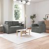 vidaXL Sofa 2 pcs Ciemnoszary 138 x 78 x 80 cm Aksamit