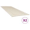 vidaXL Zapasowe listwy do ł&oacute;żka z 34 listwami 2 szt. 100x200 cm