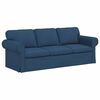 vidaXL Sofa 2 pcs Niebieski 215 x 82 x 80 cm tkanina