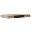 vidaXL P&oacute;łki ścienne, 2 szt., dębowo-białe, 40x23,5x3,8 cm, MDF