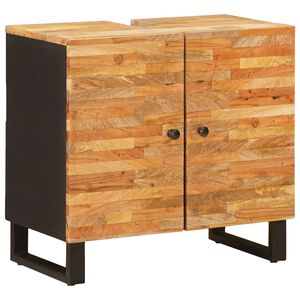 vidaXL Szafka pod umywalkę Naturalny 62 x 33 x 58 cm Drewno z mango