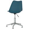 vidaXL Obrotowe krzesła stołowe, 6 szt., turkusowe, sztuczna sk&oacute;ra