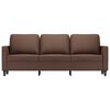 vidaXL 3-osobowa sofa, brązowa, 180 cm, sztuczna sk&oacute;ra