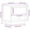vidaXL Szafka Nocna z szufladą Stare drewno 45 x 34 x 44 cm