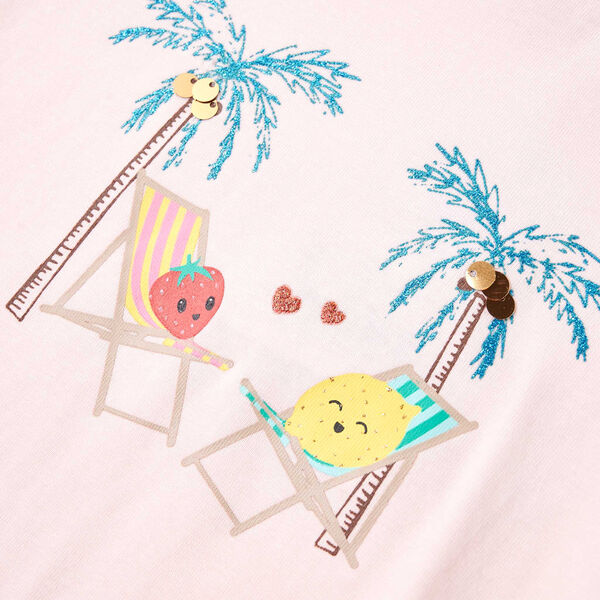 Koszulka dziecięca, delikatny r&oacute;ż, 128