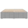 vidaXL Rama ł&oacute;żka bez materaca, jasnoszara, 180x200 cm, obita tkaniną