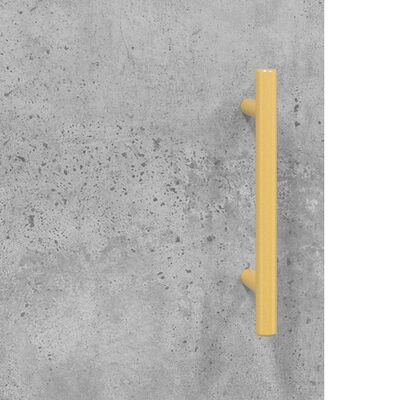 vidaXL Biurko, szarość betonu, 140x50x75 cm, materiał drewnopochodny