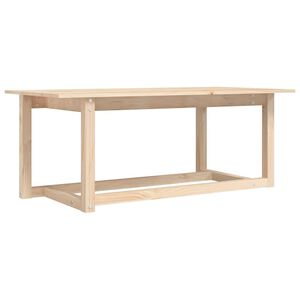 vidaXL Stolik kawowy, 110x55x45 cm, lite drewno sosnowe