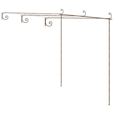 vidaXL Pergola ogrodowa, antyczny brąz, 3x3x2,5 m, żelazo
