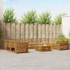 vidaXL Zestawy sof 10 pcs Naturalny Lite Drewno Akacji
