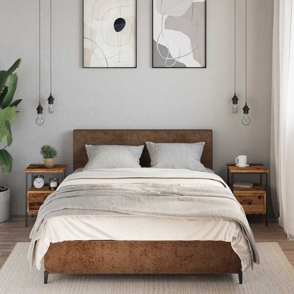 vidaXL Szafki nocne, 2 szt., stare drewno, 34x36x50 cm