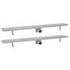 vidaXL Odpływ prysznicowy liniowy, 2 szt., Bubble, stal, 1030x140 mm