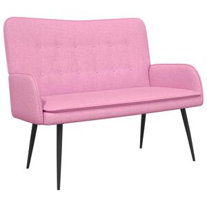 vidaXL Sofa dwuosobowa r&oacute;żowy 115 x 61 x 87 cm tkanina