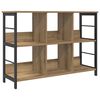 vidaXL P&oacute;łka na książki 6 poziomy 102 x 32 x 72,5 cm Dąb rzemieślniczy