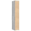 vidaXL Wysoka szafka, szary dąb sonoma, 30x42,5x185 cm