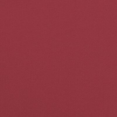 vidaXL Poduszki na krzesła 2 szt., winna czerwień, 50x50x7 cm, tkanina