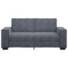 vidaXL Sofa 2-osobowa, ciemnoszary, 180x78x84 cm, tapicerowana aksamitem