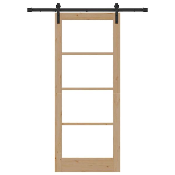 vidaXL Drzwi przesuwne ORKDAL Naturalny 83 x 202 cm