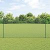 vidaXL Ogrodzenie z słupkiem Zielony 1,4 x 25 m Stal i PVC