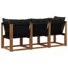 vidaXL Modułowa sofa na zewnątrz z poduszką 3 Sztuka Naturalny