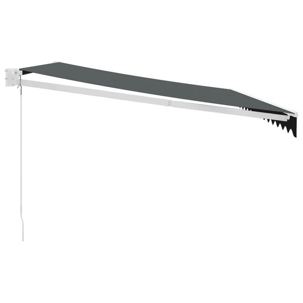 vidaXL Zwijana markiza, antracytowa, 4x3 m, tkanina i aluminium