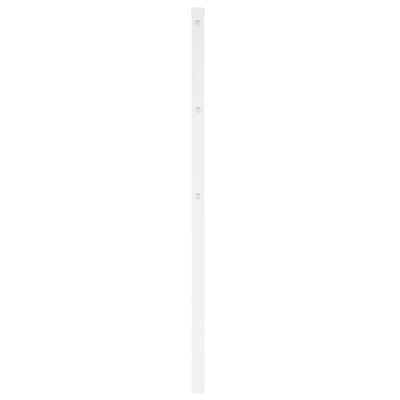 vidaXL Metalowe wezgłowie, białe, 100 cm