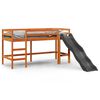vidaXL Ł&oacute;żko na antresoli dla dzieci, bez materaca, brązowe, 80x200 cm
