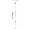 vidaXL Słupek ogrodzeniowy. 13 pcs Szary Stal