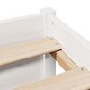 vidaXL Ł&oacute;żko z regałem, bez materaca, białe, 90x200 cm, sosnowe