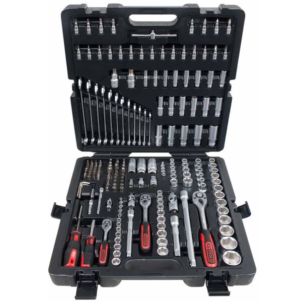 KS Tools 216-częściowy zestaw nasadek i bit&oacute;w 1/4"+3/8"+1/2", 917.0216