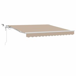 vidaXL Markiza wysuwana Beżowy 300 x 250 cm Poliester