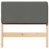 vidaXL Tapicerowane wezgłowie Z zagł&oacute;wkiem Brązowy i jasnoszary 75 cm