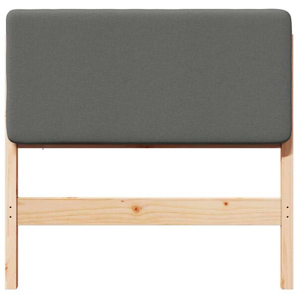 vidaXL Tapicerowane wezgłowie Z zagł&oacute;wkiem Brązowy i jasnoszary 75 cm