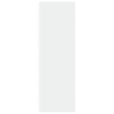 vidaXL Szafka narożna, biała, 33x33x100 cm, materiał drewnopochodny