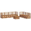 vidaXL Zestawy sof 8 pcs Naturalny Lite Drewno Akacji