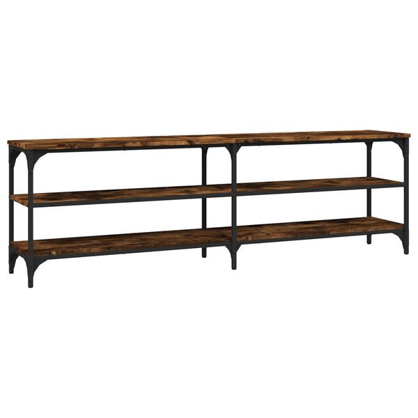 vidaXL Szafka pod TV, przydymiony dąb, 160x30x50 cm