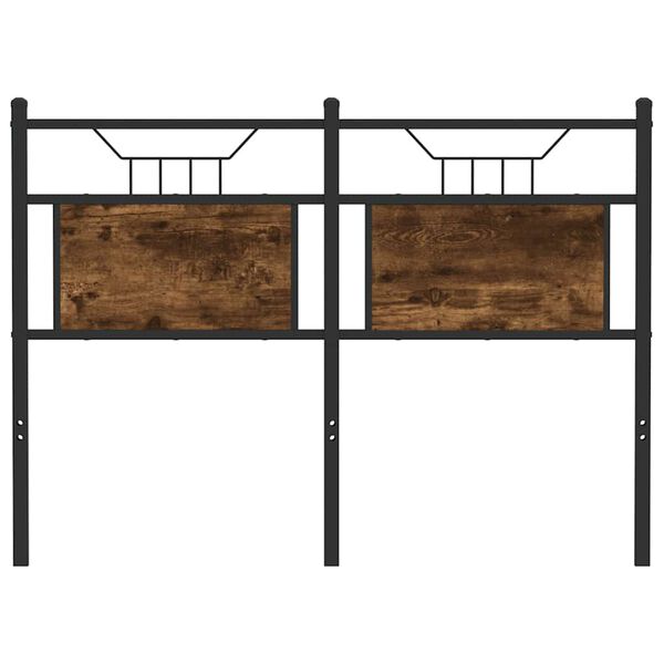 vidaXL Wymienne wezgłowie, przydymiony dąb, 120 cm