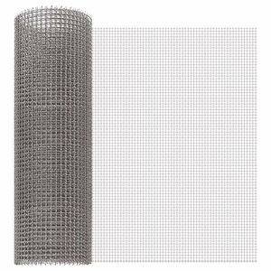 vidaXL Siatka ekranowa 40 x 500 cm 3 Mesh Stal nierdzewna 201 srebrny
