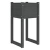 vidaXL Donica, szara, 40x40x81 cm, lite drewno sosnowe