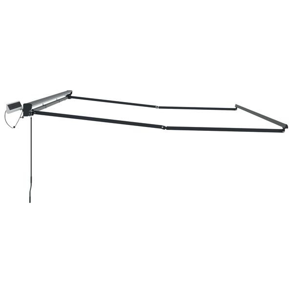 vidaXL Elektryczna rama markizy składanej Biały 2,5 x 2 m Stal