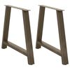 vidaXL Nogi do stołu jadalnego w kształcie litery A 2 szt. 100x(72-73) cm Stal
