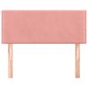 vidaXL Zagłówek do łóżka, różowy, 80x5x78/88 cm, aksamit
